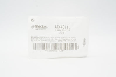 Medex MX4311L 3 Way Stopcock w/M.L.L.
